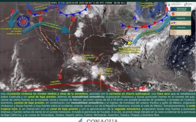 Continuará presencia de nubosidad en gran parte del estado, con presencia de lluvias en sierras