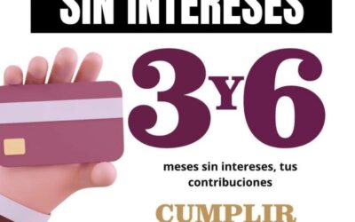 Contribuciones municipales pueden pagarse 3 y 6 meses sin intereses