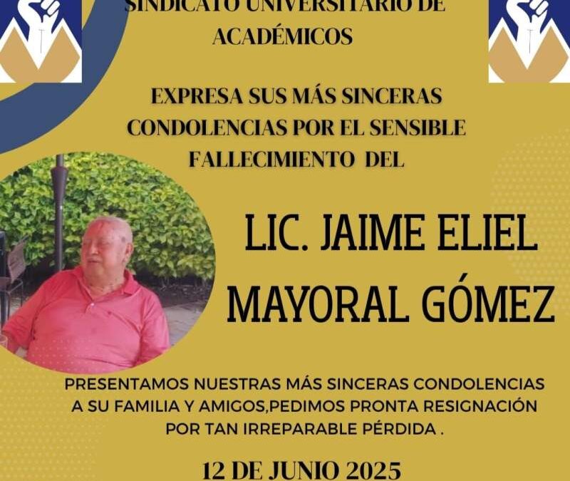 Falleció el abogado Jaime Mayoral “El Gallo”: Descanse en paz