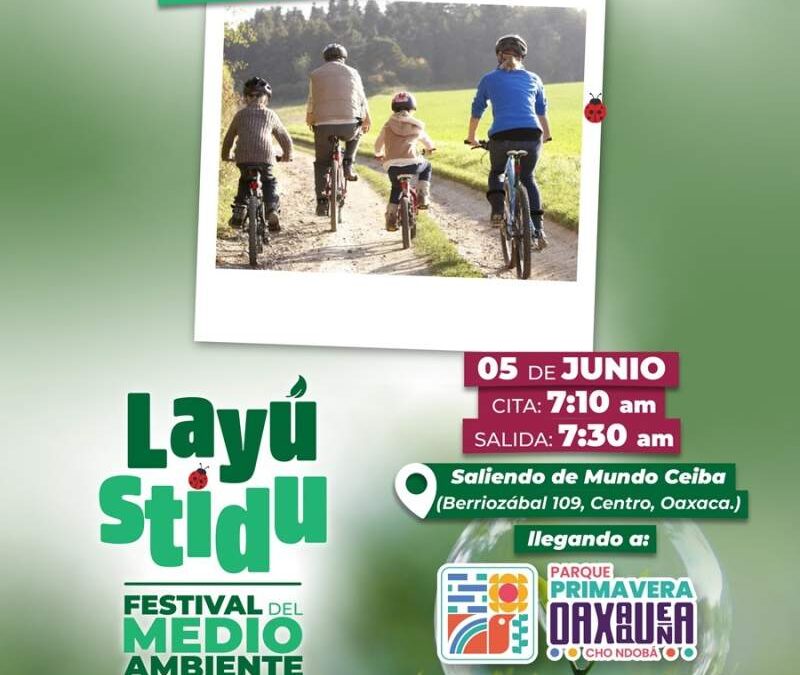 Iniciará Festival del Medio Ambiente “Layú Stidu” con paseo ciclista por el Medio Ambiente