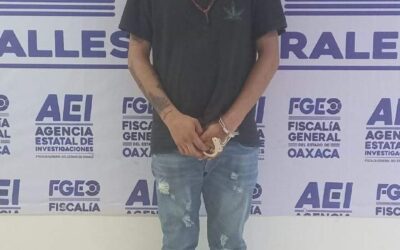 Obtiene FGEO prisión contra A.C.L., alias “El Guapito”, se dedicaba a la venta de drogas en Juchitán de Zaragoza