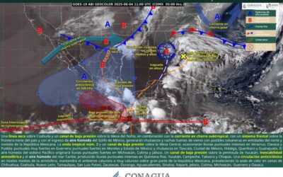 Persistirán lluvias en horas de la tarde y noche en Oaxaca