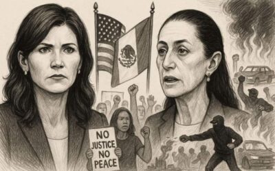 Tensión diplomática: Noem acusa a Sheinbaum de incitar protestas en EE.UU.; México niega y responde con unidad