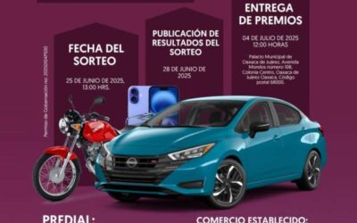 El Municipio de Oaxaca de Juárez premiará a contribuyentes mediante el sorteo “Vecino Cumplido”
