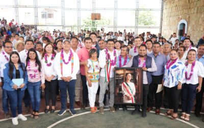 Recorre Nino Morales con el gobernador Salomón Jara, municipios de los Valles Centrales
