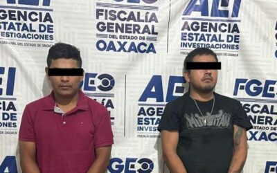 Fiscalía de Oaxaca realiza cateos en el Istmo y detiene a dos personas que agredieron con disparos de arma de fuego a la AEI