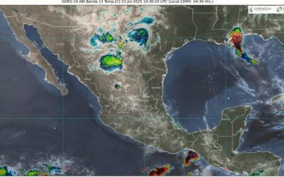 Pronostican lluvias muy fuertes y temperaturas extremas para este miércoles 23 de julio en México