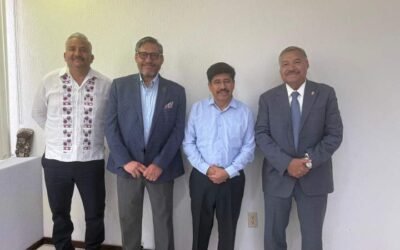 Rector de la UABJO y de otras universidades, se reúnen con el ministro Hugo Aguilar