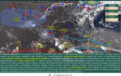 Se prevén lluvias con tormentas y posible granizo este viernes en Oaxaca