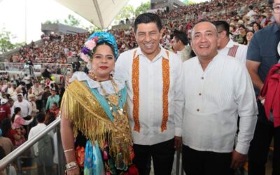 iiiViva San Blas Atempa!!!”, grita con el corazón el senador Nino Morales en la Guelaguetza