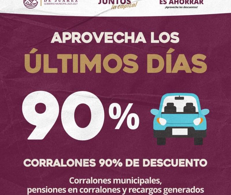 Continúan vigentes los descuentos extraordinarios para liberar vehículos de corralones