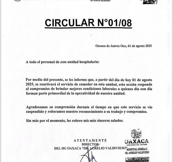 Médicos del Hospital Civil levantan huelga tras promesa de abasto de alimentos