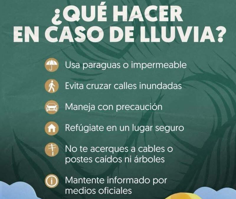 Activa Municipio de Oaxaca de Juárez el Plan Lluvia Segura ante precipitaciones registradas esta tarde