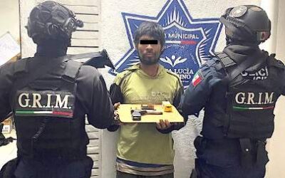 Detenido con arma hechiza en Santa Lucía del Camino
