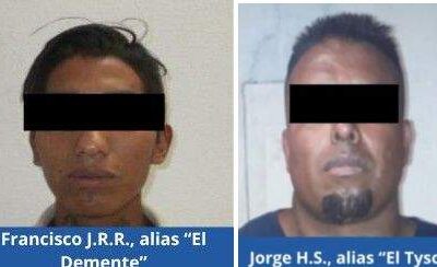 Fiscalía de Oaxaca obtiene 160 años se sentencia contra Jorge H.S., alias “El Tyson” y Francisco J.R.R., alias “El Demente”, por doble homicidio cometido en Santa María Atzompa