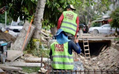 Rehabilita gobierno de Oaxaca de Juárez canal pluvial en la zona sur de la ciudad
