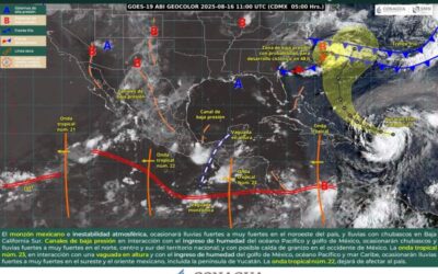 Se prevén chubascos, tormentas y rachas de viento en algunas zonas de Oaxaca