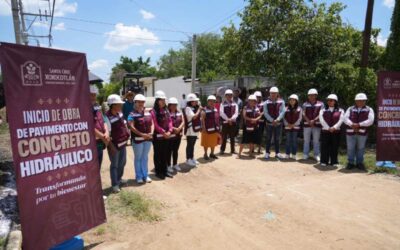 Xoxocotlán transforma sus calles; inician obras de pavimentación en 4 colonias