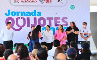 Destaca Nancy Benítez alianza interinstitucional con llegada de Quijotes a Xoxocotlán
