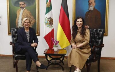 Diputada Kenia López Rabadán se reúne con delegación del Parlamento alemán, encabezado por Anke Rehlinger