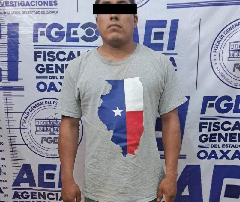 Fiscalía de Oaxaca detiene a M.A.M.R., alias el “Pinqui”, por el delito de Violación Equiparada cometido en la región del Istmo