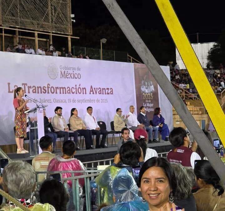 Gobierno de Sheinbaum impulsa desarrollo de Oaxaca, reconoce Nancy Benítez