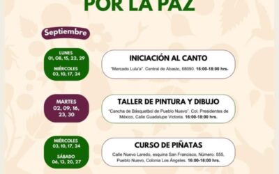 Oaxaca de Juárez impulsa actividades a través de Colmenas por la Paz