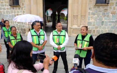 Participación activa en el Segundo Simulacro Nacional 2025 en el Palacio Municipal de Oaxaca de Juárez
