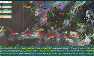 Prevén lluvias con tormentas ocasionales en zonas montañosas de Oaxaca este sábado