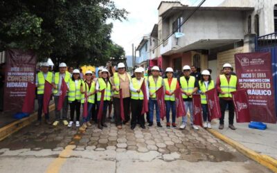 Xoxocotlán avanza con obras de pavimento de concreto hidráulico, adoquín y red de drenaje