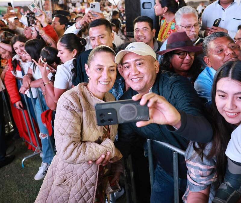 Celebra Nino Morales, un año de gobierno de Sheinbaum