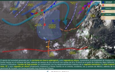 Continúa la probabilidad de lluvias y chubascos en zonas montañosas de Oaxaca: Protección Civil