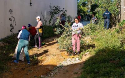 Continúan los tequios vecinales en Oaxaca de Juárez, fue el turno de San Felipe del Agua