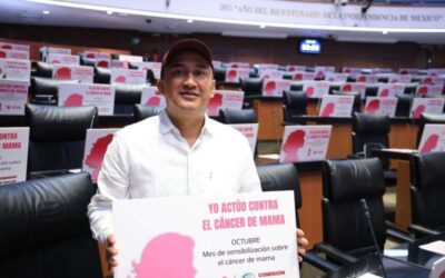 Nino Morales celebra programas contra el cáncer de mama; destaca coincidencia entre Sheinbaum y Jara