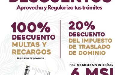 Oaxaca de Juárez impulsa estímulos fiscales para la regularización de trámites catastrales