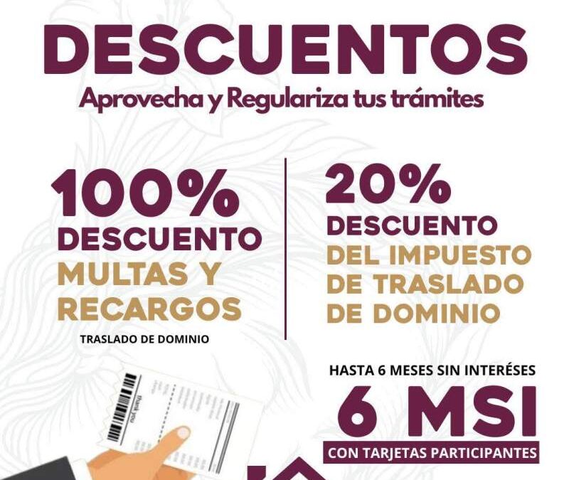 Oaxaca de Juárez impulsa estímulos fiscales para la regularización de trámites catastrales