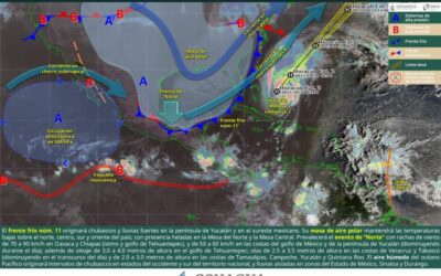 Pronostica Protección Civil nublados con lluvias moderadas en algunas regiones de Oaxaca