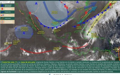 Se prevé aumento de nubosidad y lluvias en cuatro regiones de Oaxaca