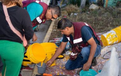 Vecinas y vecinos de Santa Rosa Panzacola se suman al Tequio Vecinal por una ciudad limpia y segura