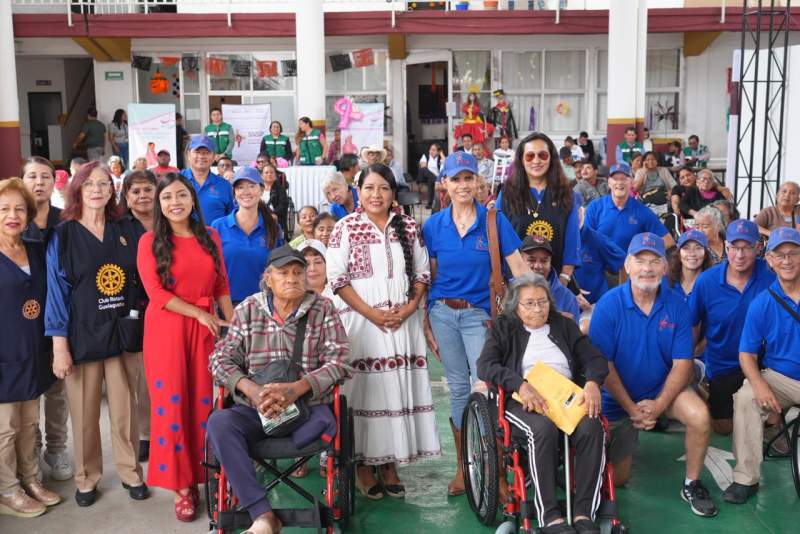 Gobierno municipal, Rotary Club Guelaguetza y la Fundación Chair the Love suman voluntades por la población vulnerable de Xoxocotlán