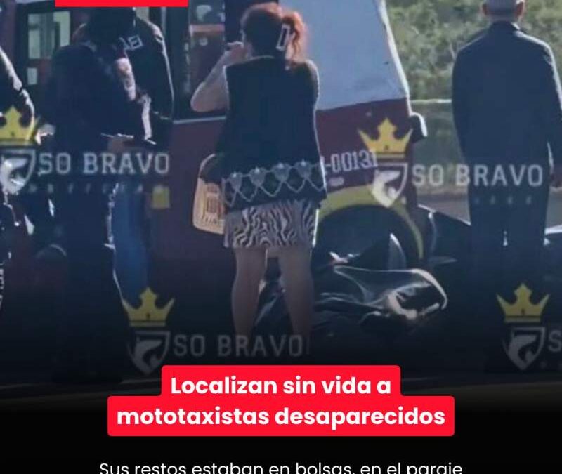 Hallan dos cuerpos en camino Juchitán-Santa Rosa; serían mototaxistas desaparecidos