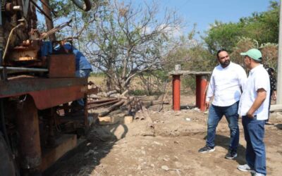 Nino Morales, destaca inicio de perforación de cuatro pozos de agua potable en Salina Cruz
