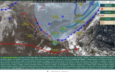 Prevé Protección Civil inestabilidad atmosférica y presencia de lluvias en el norte de Oaxaca
