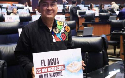 El agua es un derecho, no un negocio, afirma Nino Morales