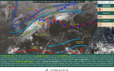 Frente frío número 17 mantiene temperaturas frescas en diversas regiones de Oaxaca