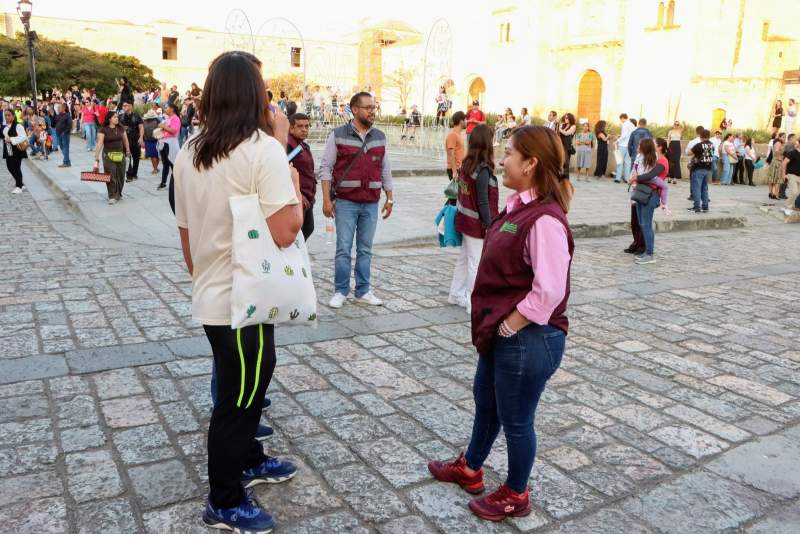 Implementa Municipio de Oaxaca de Juárez Operativo Decembrino en el Centro Histórico.