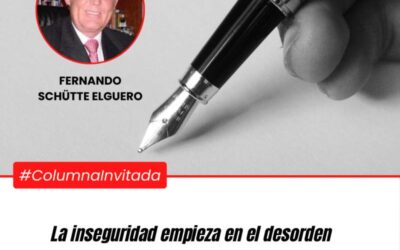 La inseguridad empieza en el desorden