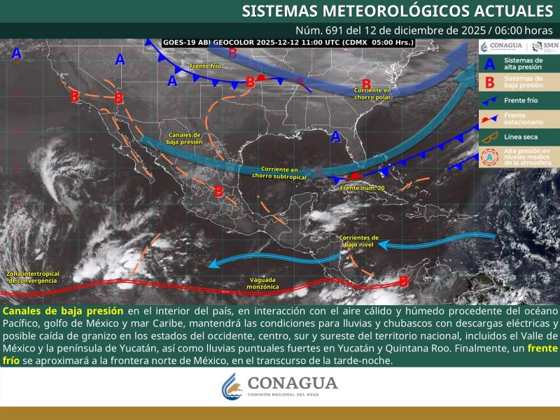 Se pronostica baja probabilidad de lluvia y descenso de temperaturas en zonas altas de Oaxaca