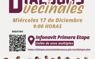 Este miércoles, Diálogos Vecinales en Infonavit Primera Etapa: participación y escucha directa