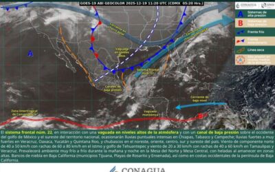 Prevén lluvias ligeras y sensación térmica baja en zonas montañosas de Oaxaca